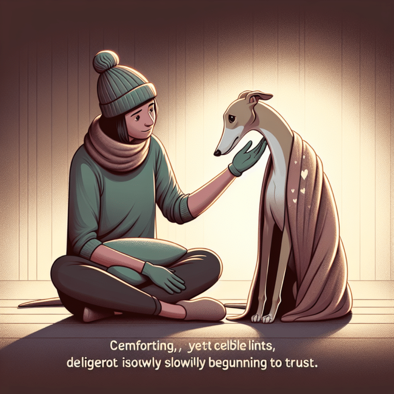 Building trust with a shy Greyhound
