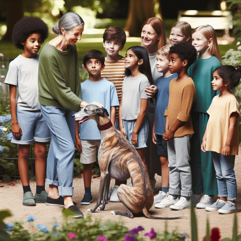 How to introduce a Greyhound to children