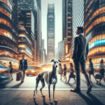 Strolling Through Downtown with Your Greyhound
